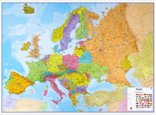 Politická nástěnná mapa Evropy CE3200