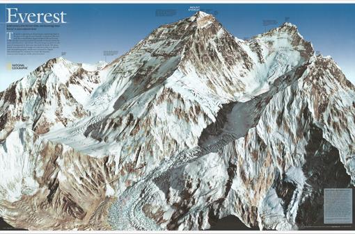 Mapa Mount Everest