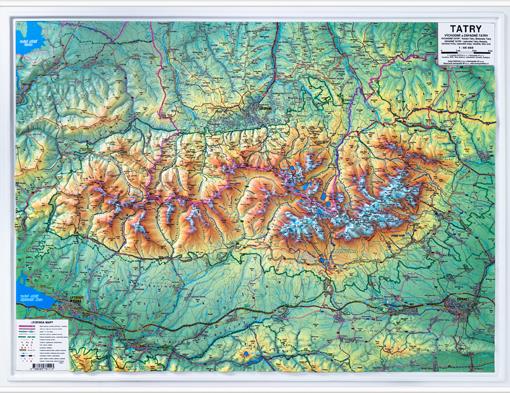 Plastická mapa Tatry