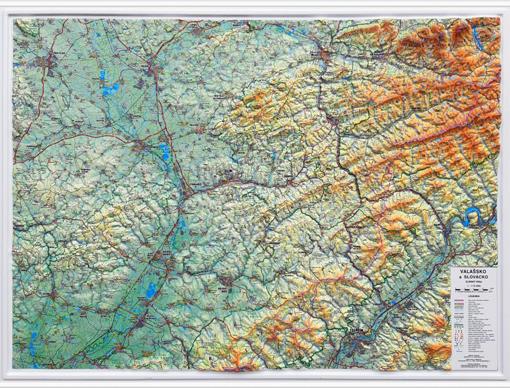 Plastická mapa Valašsko, Slovácko