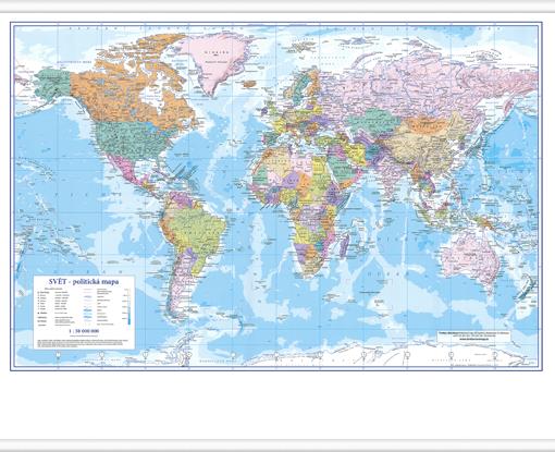Nástěnná mapa světa - politická (EX)