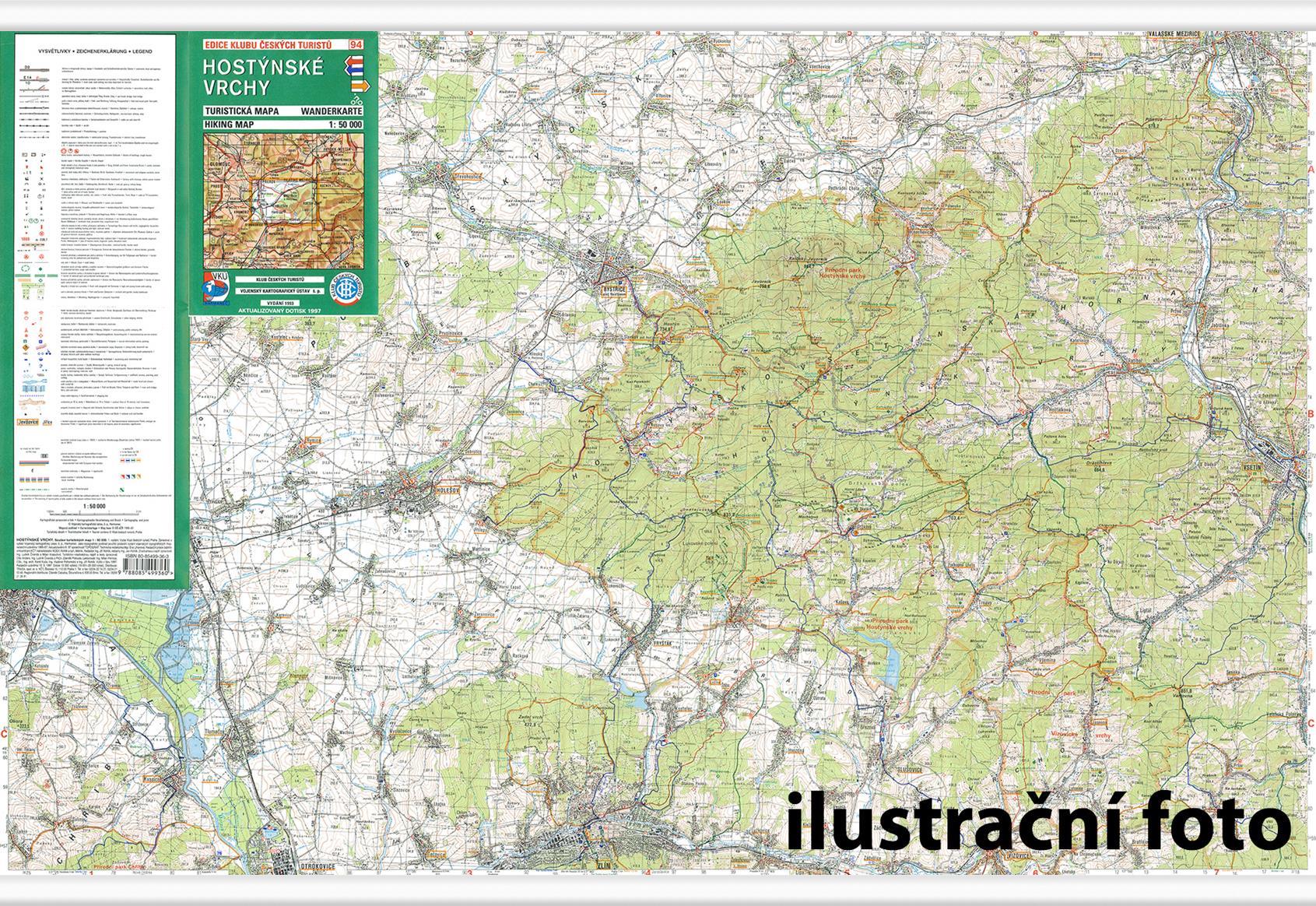 Nástěnná mapa České Středohoří – západ - turistická (10)