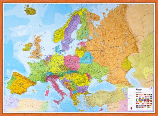Politická nástěnná mapa Evropy CE3200