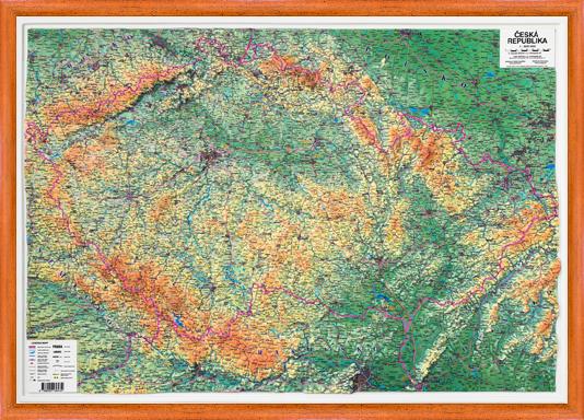 Plastická mapa ČR 