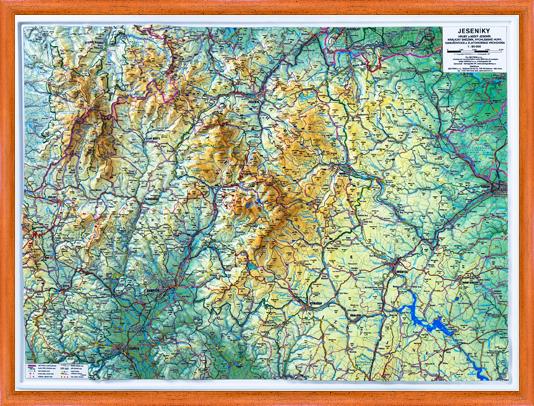 Plastická mapa Jeseníky