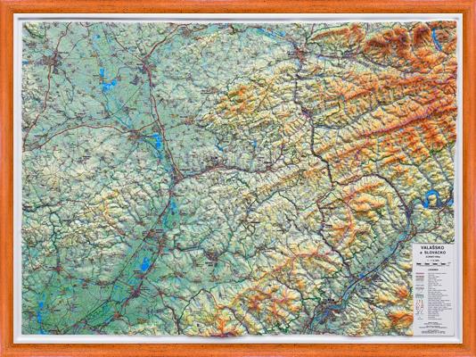 Plastická mapa Valašsko, Slovácko