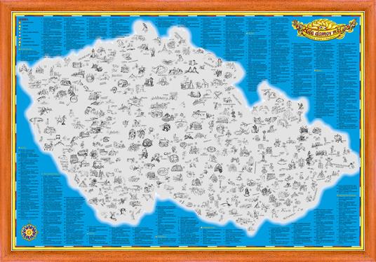 Dětská stírací mapa ČR