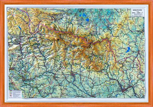 Plastická mapa Krkonoše