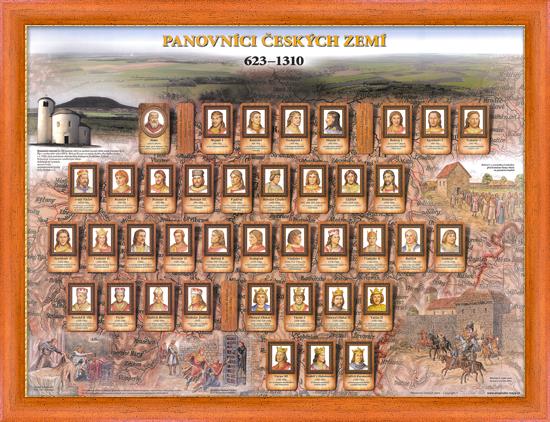 Poster Panovníci Českých zemí 623-1310