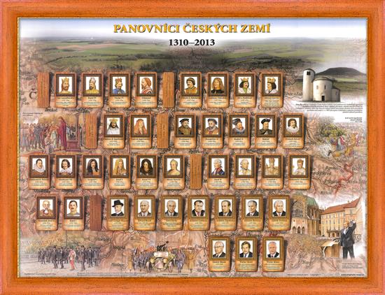 Poster Panovníci Českých zemí 1310-2013