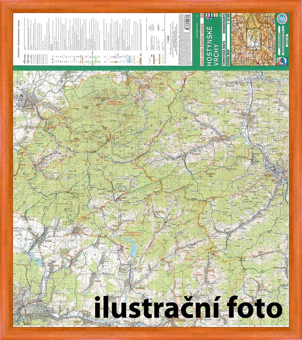 Nástěnná mapa Českomoravské mezihoří – Českotřebovsko - turistická (49)