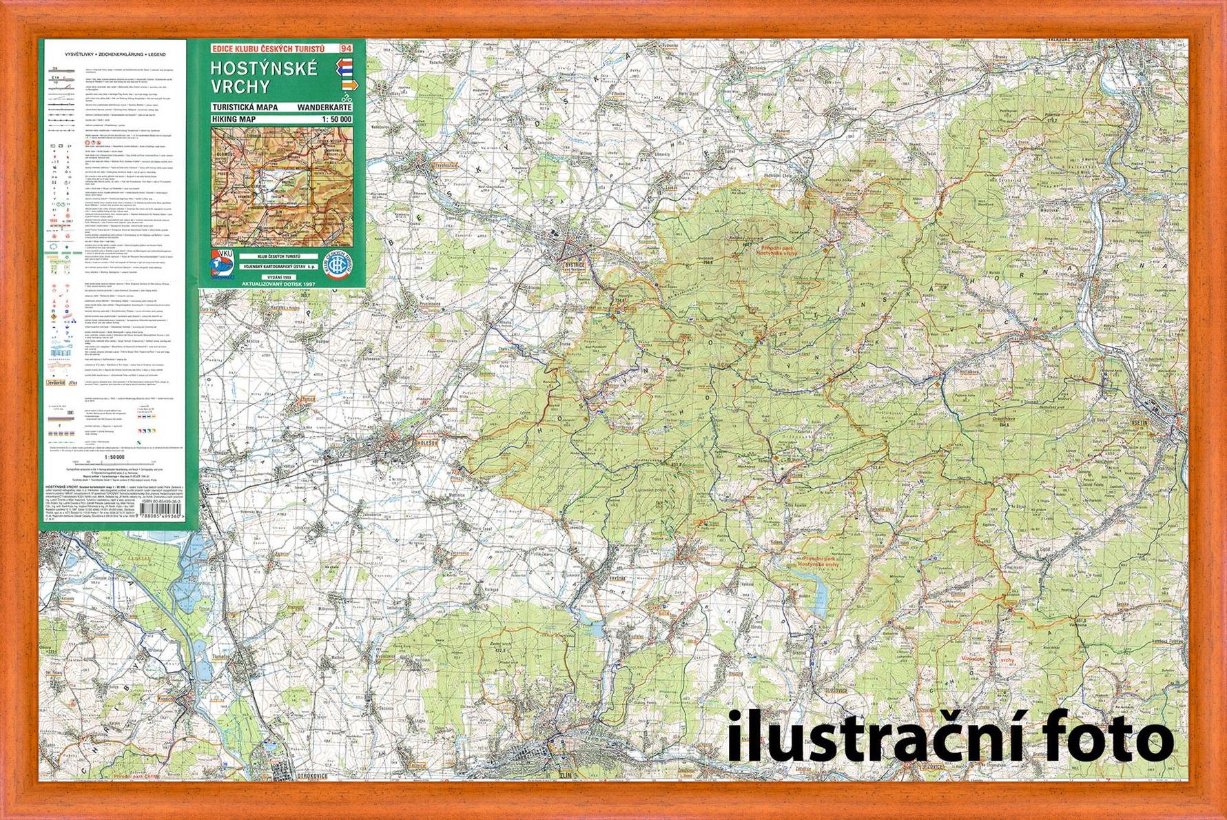 Nástěnná mapa Podkrkonoší - turistická (23)