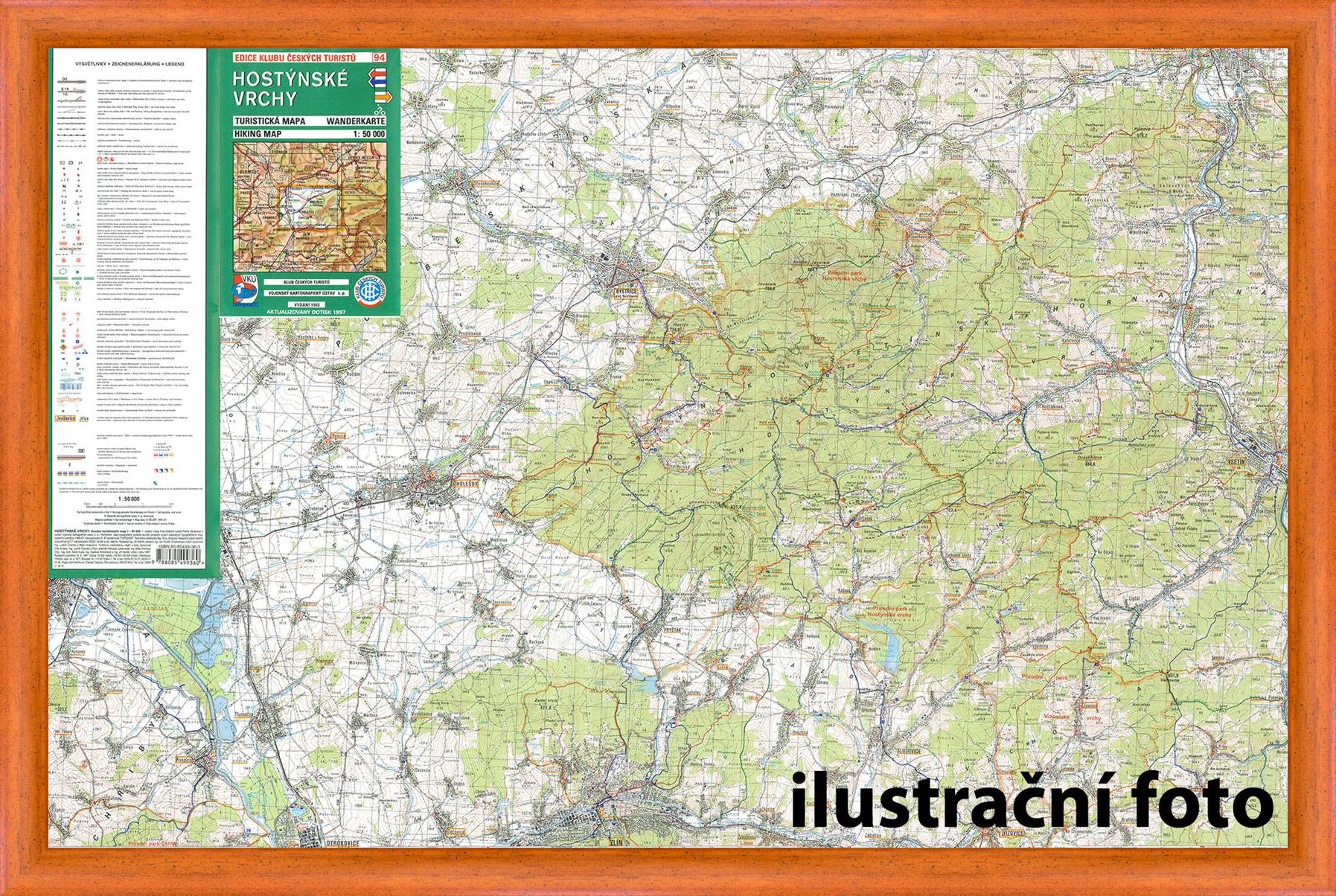 Nástěnná mapa Šluknovsko a České Švýcarsko - turistická (13)