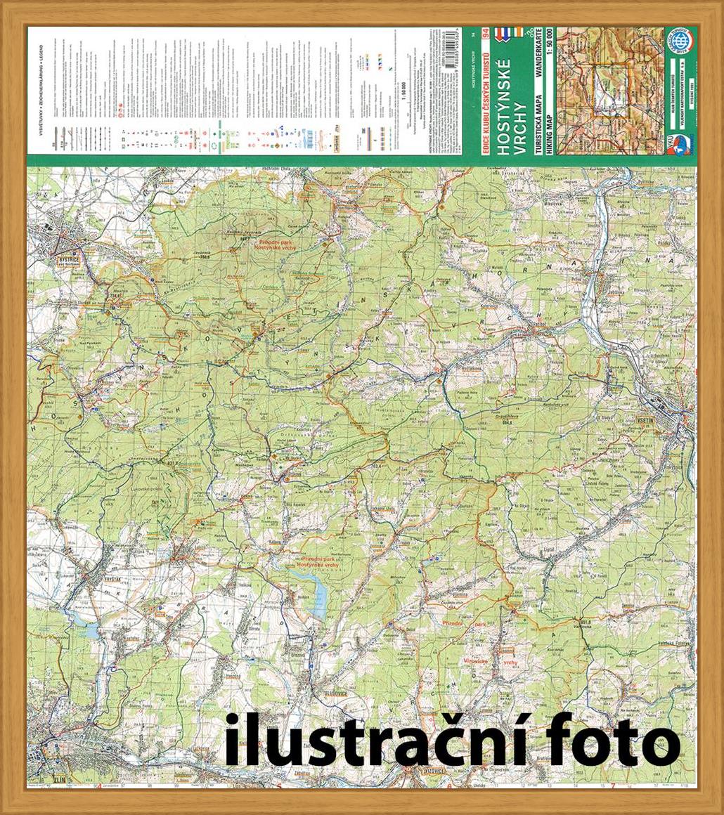 Nástěnná mapa Velkomeziříčsko - turistická (84)